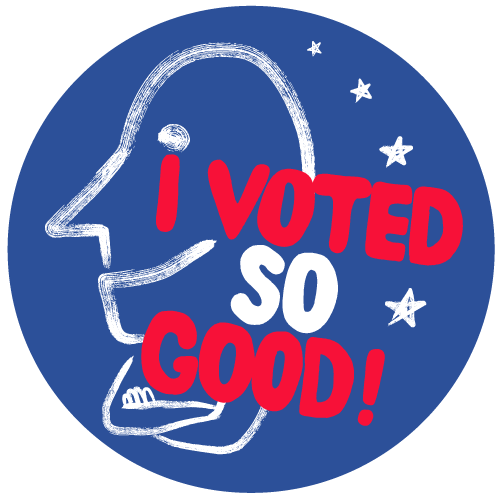 I VOTED sticker